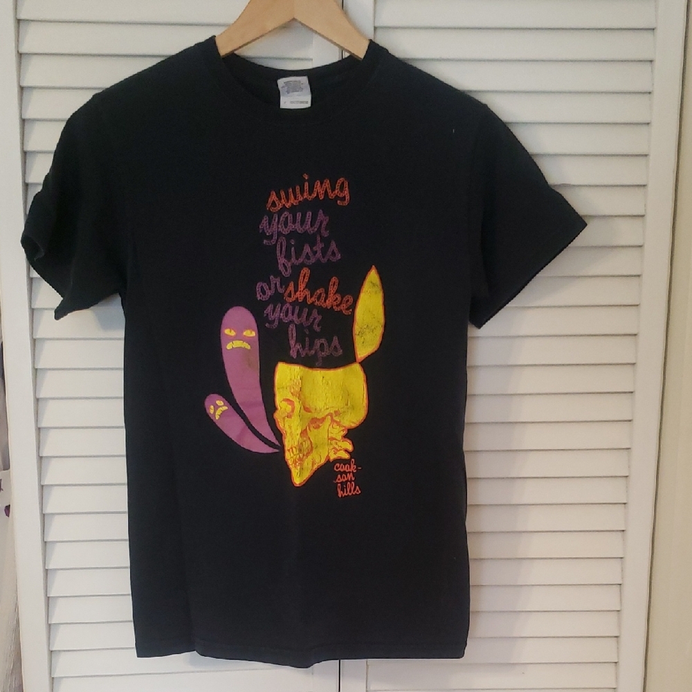 Gildan Black Tee with Colorful Graphic